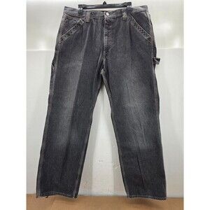 Vintage Ralph Lauren Polo Jeans Co Mens 36 Carpenter Jeans Black Size 36x31
